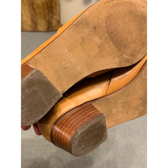 Kelsi Dagger Brooklyn Tan Leather Lace Up Ankle Boots Women's Size Oxford 9.5 - Picture 6 of 8